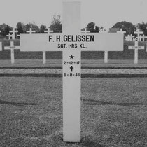 Frans Hendrik Gelissen (Heinie) .  Rang Sgt.1-RS  Overleden op 06-08-1946 te Semarang   Begraven op het Nederlands ereveld Candi te Semarang Indonesië