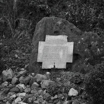 Monument op de Thullerheide bij het Mulderwegske   Een maand na de bevrijding van Vaesrade - Thull op 24 november 1944 gebeurde hier een tragisch ongeval.  Bij het opladen door twee leden van het verzet van wapens / munitie en springstoffen , uit een vebo