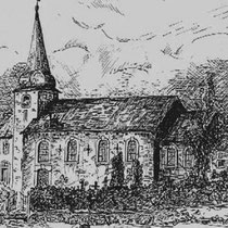 KERKSTRAAT St Bavokerk omstreeks 1900