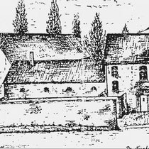 Tegenover het NS station stond de kapitale hoeve "De Nuinhof" ook wel "Nieuwenhof" of "Villa Nova" genoemd De witte boerderij en de muren met bogen omsloten het binnenplein. samen met het statige herenhuis en de hoge graanschuren 