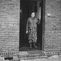 Mevr. Bloebaum - Röck  Bavostraat nr. 43 in de oorlogsjaren 40- 45  (met dank aan Henk Bloebaum j.r.)