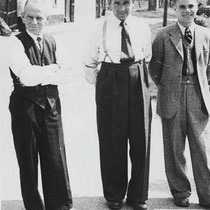 v.l.n.r. Giel Hautvast, Joep Keulen, J Kuipers
