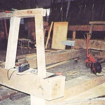 De bouw van de kapconstructie
