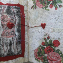 Altered book page
