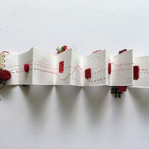 Fabric and Paper Accordion Book