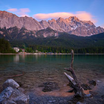 Blick vom Eibsee auf Zugspitze - Ort: Oberbayern - Foto: Pertti Raunto