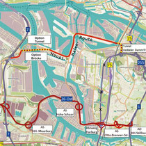 Hafenquerspange - Karte: NABU Hamburg