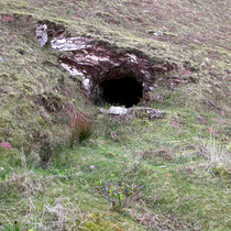 Entrée d'une mine creusée au début du XXe siècle. La galerie en travers-bancs X6