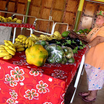 Le marché de Haamene à Tahaa