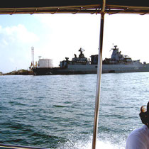 Dans le port de Djibouti