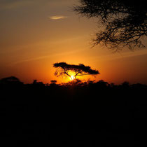 Le coucher de soleil traditionnel