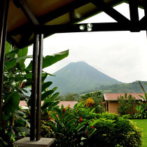 Le volcan Arenal vu de ma chambre