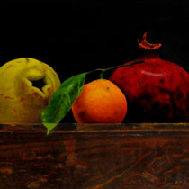 Alberta Presutto, "Fruits", 8"x 10", oil on board.