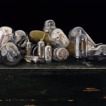 Alberta Presutto, "Tube steak", 18"x24", oil on canvas.