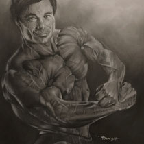 Dennis Parrish, "Non Basta Una Vida", 21.5"x 34.5", carbon pencil and charcoal on paper.