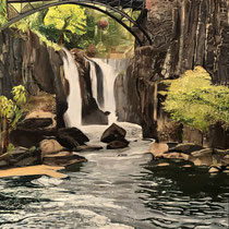 Padmaja Peddada, "Bridge", 18"x 24", oil on board.
