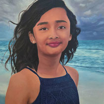 Preeti Chaurasia, "Shona", oil on canvas, 18"x 24".