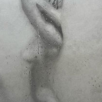 Poorva Parnaik, "Me Time", pencil on paper.