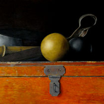 Alberta Presutto, "the Moyel", 18"x 24", oil on board. 