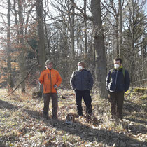 Von links: Dr. Wolfgang Kornder (ÖJV, Revierinhaber), Uwe Reißenweber (ANW), Dr. Ralf Straußberger (BN)  (Bild: M. Landgraf)