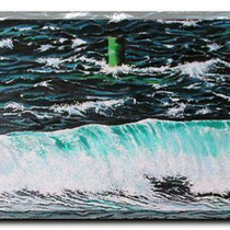 Peinture Déferlante paysage de mer 