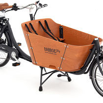 Babboe Lastenfahrrad mit Elektromotor City-E mit Einstieghilfe für Kinder