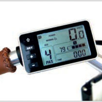 Babboe Lastenfahrrad mit Elektromotor City-E intuitives Display
