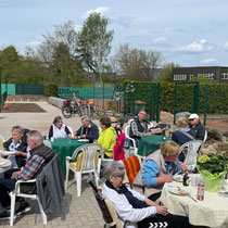 Die neue Terrasse ist eingeweiht