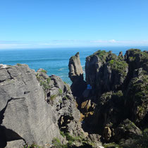 An den Pancake Rocks angekommen