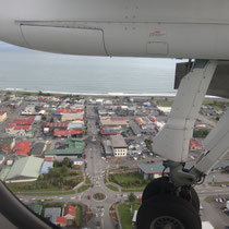 Hokitika von oben... wir erkennen sogar unser Kino wieder! :)