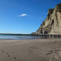 Tolaga Bay mit einem langen, langen Anlegesteg