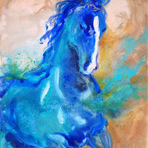 L'ÉTALON BLEU - 60 X 90 - 2010