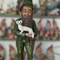 design study homegnome, large gnome extending the rare Bexbach series, 38.5" high, sold