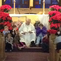 Pastor Reads to Children