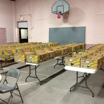 Food Ministry at work for Thanksgiving