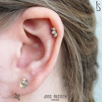 Helix Piercing mit dem Marquise Fan von Industrial Strength