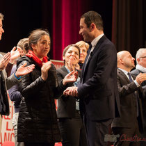 Benoît Hamon remercie les Jeunes Socialistes.  Théâtre Fémina, Bordeaux #benoithamon2017