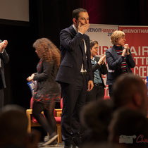 Benoît Hamon salut telle ou telle connaissance. Théâtre Fémina, Bordeaux #benoithamon2017