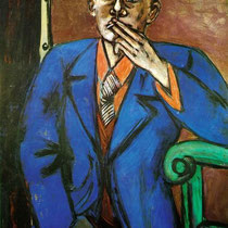 Self Portrait in Blue Jacket (1950)