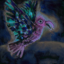 Smaragd-Vogel - Falschfarben