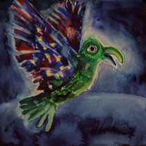 Smaragd-Vogel - Original Reproduktion