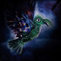 Smaragd-Vogel - Selektive Beleuchtung