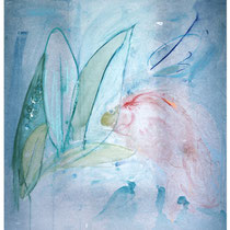 Parrot Fish [©Nick Spadafora]:  32" x 34"  Oil & pastel on transluscent vellum screen  (Original Artwork not for sale)