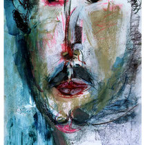 The Spaniard [©Nick Spadafora]:  14" x 17"  Oil, pastel & mixed medium on paper  $575.00 (SOLD)