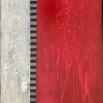 o.T., 100 x 80 cm, mixed media on canvas, 2024