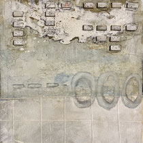 o.T., 70 x 50 cm, mixed media on canvas, 2024