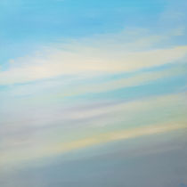 RALPH HERRMANN, Wolkenbild, Öl auf Leinen, 50 x 50 cm