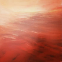 RALPH HERRMANN, Wolkenbild 390/120, Öl auf Leinen, 70 x 70 cm