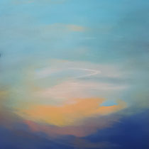 RALPH HERRMANN, Wolkenbild, Öl auf Leinen, 40 x 30 cm