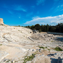 Syrakus - Parco Archeologico della Neapoli - Das Amphitheater war eines der größten im gesamten römischen Reich.